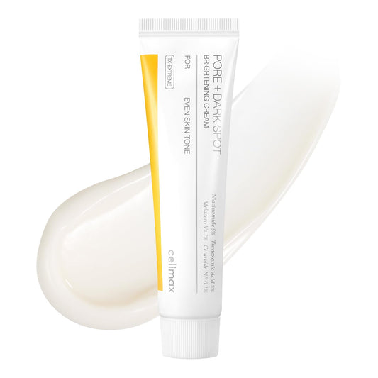 celimax Pore+Dark Spot Brightening Cream 35ml | Korean Brightening Moisturiser for Hyperpigmentation & Uneven Skin Tone | Niacinamide, Hyaluronic Acid, Ceramides & Centella | Minimises Pores, Reduces Dark Spots, Barrier Repair & Deep Hydration