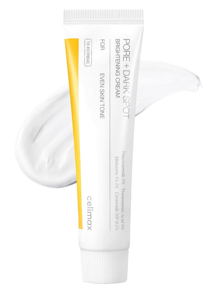 celimax Pore+Dark Spot Brightening Cream 35ml | Korean Brightening Moisturiser for Hyperpigmentation & Uneven Skin Tone | Niacinamide, Hyaluronic Acid, Ceramides & Centella | Minimises Pores, Reduces Dark Spots, Barrier Repair & Deep Hydration