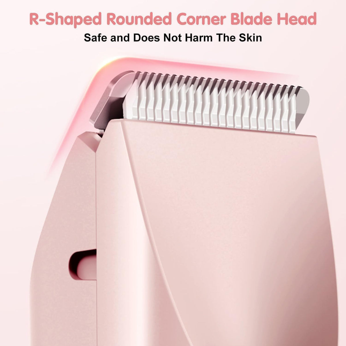 Women’s Dual Head Electric Shaver – Stylish Hair Remover & Body Trimmer, USB Type-C Rechargeable, Painless, Waterproof Razor for Face, Underarms, Bikini & Legs (Pink)