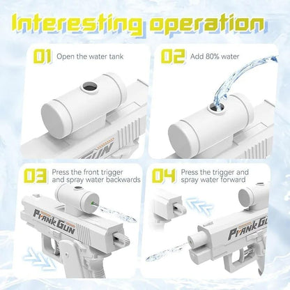 Prank Water Gun Toy with Dual Spray Nozzle Design - Funny Squirt Gun Gag Toy for Kids & Adults, Compact Handheld Water Sprayer for Parties, School, Office, Backyard and Outdoor Play
