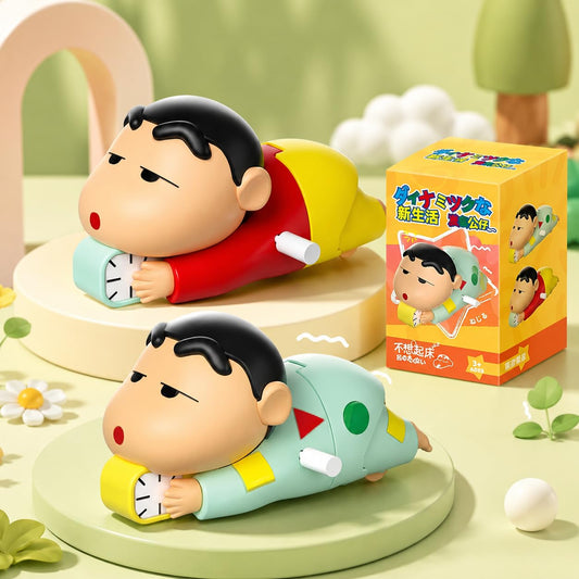 Cute Shinchan Crawling Toy for Toddlers | Key Operated Wind-Up Moving Baby Toy | Cartoon Action Figure Crawling Toy | Fun Interactive Kids | Birthday Gift for Boys Girls
