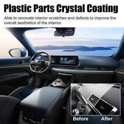 Crystal Coating for Car Plastic Parts | 30ml PVC Restorer & Car Interior Cleaner