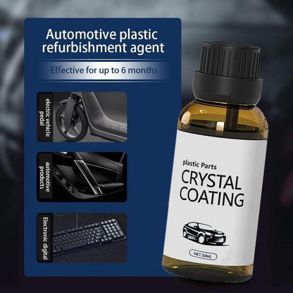 Crystal Coating for Car Plastic Parts | 30ml PVC Restorer & Car Interior Cleaner