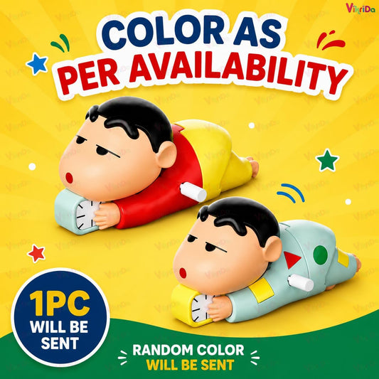 Cute Shinchan Crawling Toy for Toddlers | Key Operated Wind-Up Moving Baby Toy | Cartoon Action Figure Crawling Toy | Fun Interactive Kids | Birthday Gift for Boys Girls