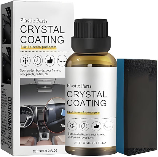Crystal Coating for Car Plastic Parts | 30ml PVC Restorer & Car Interior Cleaner