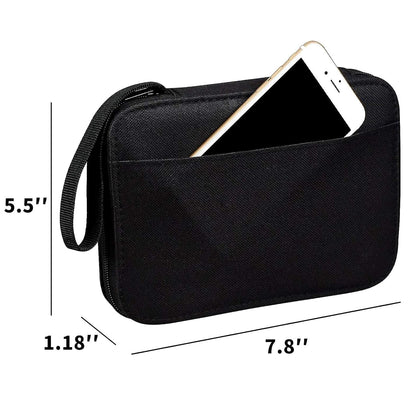Zekista Premium Sewing Kit Bundle with Carrying Case | Portable Sewing Set with Scissors, Threads, Needles, Tape Measure & Buttons for Home, Travel and Emergency Repairs