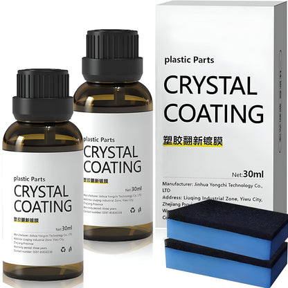 Crystal Coating for Car Plastic Parts | 30ml PVC Restorer & Car Interior Cleaner