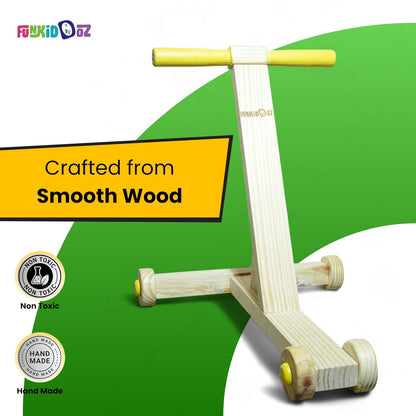 Premium Wooden Baby Walker (Nadavandi) for 9-36 Months | Push Walker for Baby | Traditional Nadavandi Wooden Push Walker | Sturdy, Safe, Eco-Friendly Baby Push Toy | Easy DIY Assembly