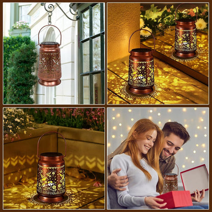 Solar Lanterns Lights Outdoor Waterproof Warm White Lights for Yard Pathway Garden Driveway Walkway Landscape Path Lighting Gifts for Women (Hummingbird, 1)