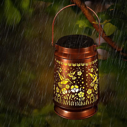 Solar Lanterns Lights Outdoor Waterproof Warm White Lights for Yard Pathway Garden Driveway Walkway Landscape Path Lighting Gifts for Women (Hummingbird, 1)