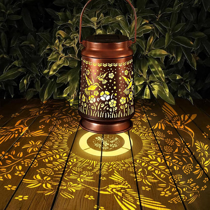 Solar Lanterns Lights Outdoor Waterproof Warm White Lights for Yard Pathway Garden Driveway Walkway Landscape Path Lighting Gifts for Women (Hummingbird, 1)